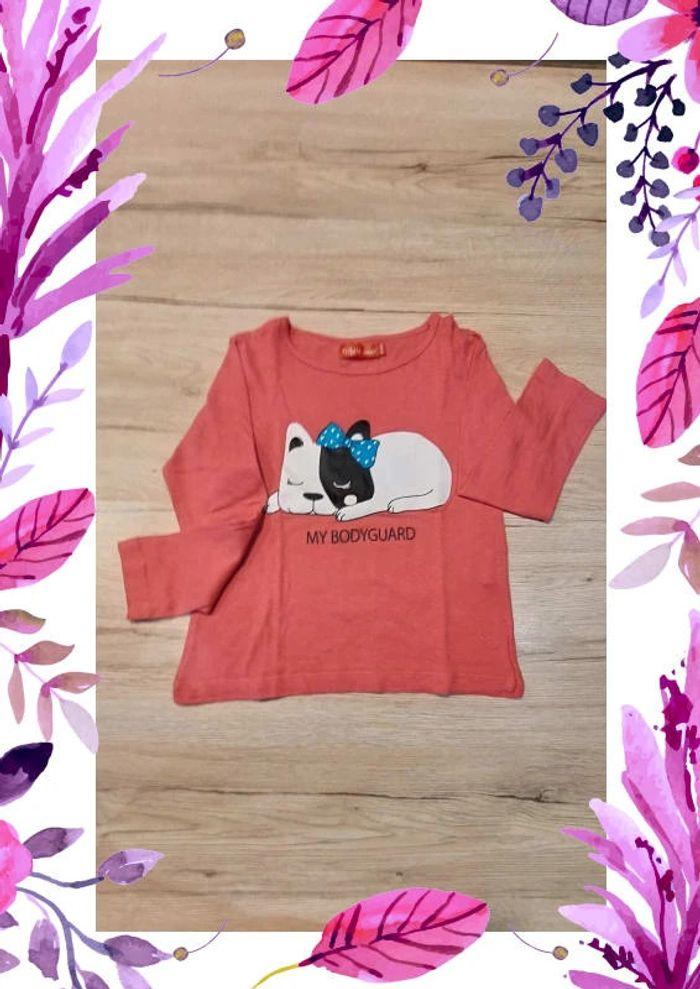 Lot 3 tee-shirts fantaisie manches longues fille 4 ans - photo numéro 3