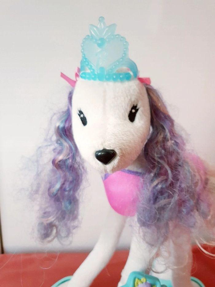 Doudou vintage peluche 2002 Mattel Barbie officielle numérotée 3642 collector chien - photo numéro 2