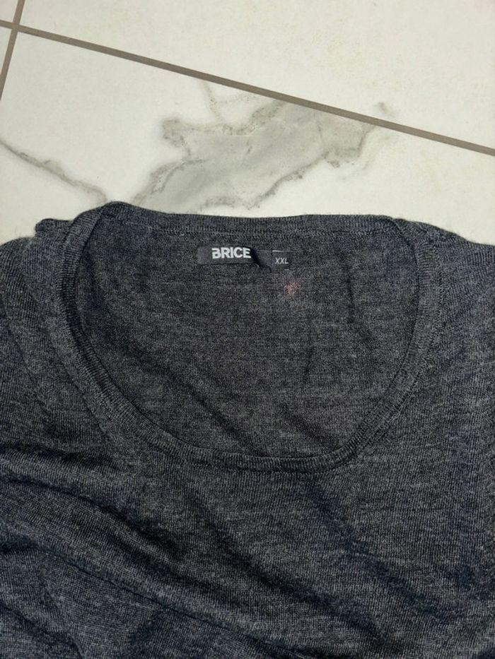 Pull fin gris foncé homme taille XXL en excellent état marque Celio - photo numéro 2