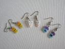 Lots de 3 paires de boucles d'oreilles Kawaii