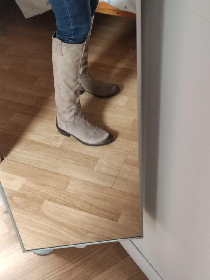 Bottes beige en daim Spiral taille 37 - photo numéro 4