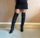 Leather over the knee boots