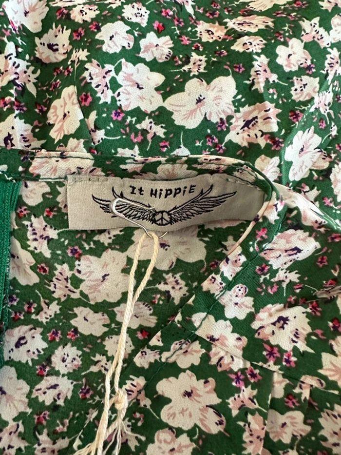 Robe It Hippie T: L verte à fleurs neuve - photo numéro 6