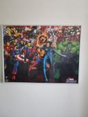 Tableau avec poster super héros Marvel