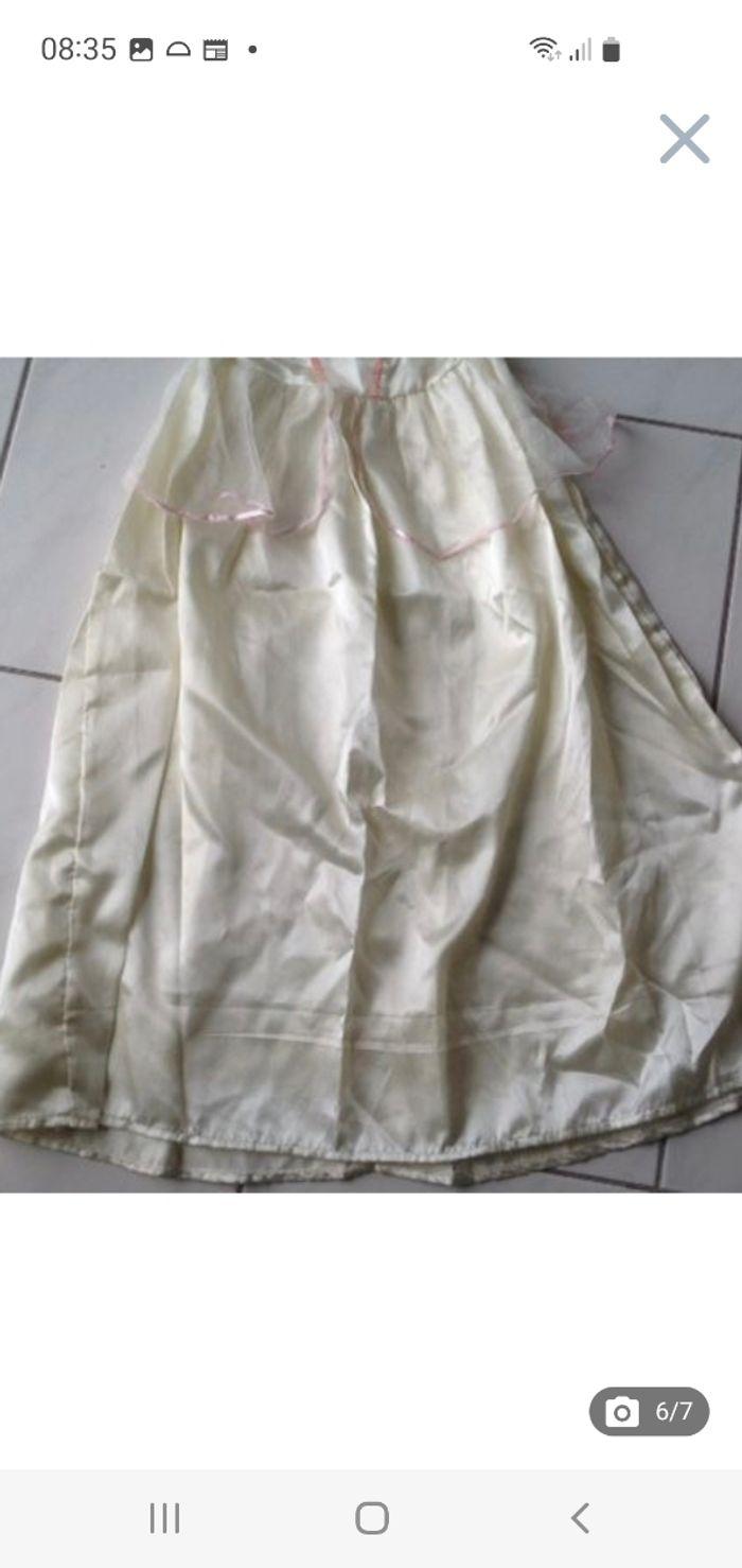 Déguisement robe princesse écrue 6 ans - photo numéro 6