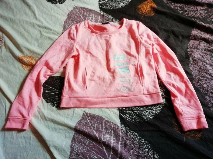 Tee shirt kiabi manches longues rose 12 ans - photo numéro 1