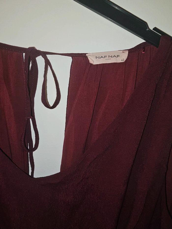 Robe naf naf bordeaux - photo numéro 2