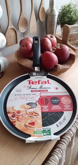 Crépière tefal bonne maman 25 cm neuf - photo numéro 1