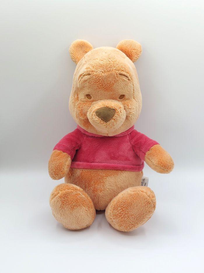 Peluche doudou ours Winnie l’ourson tee-shirt rose Disney Simba toys env. 44 cm - A12095 - photo numéro 1