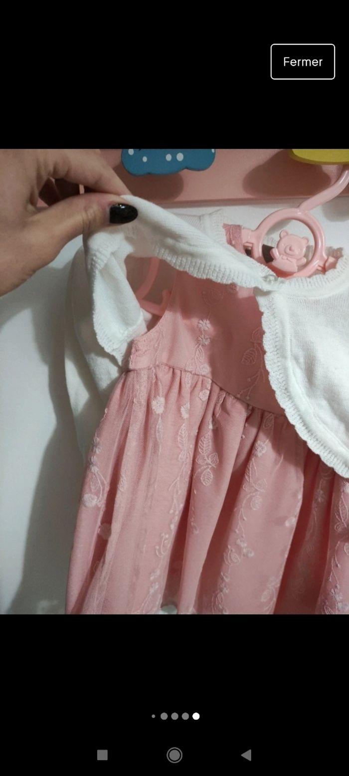 Robe pour occasion 1 an 12 mois jumelles fille - photo numéro 7