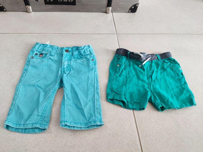 Lot de 2 shorts bébé garçon 23 mois 2 ans - photo numéro 1