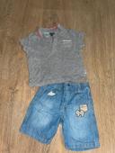 Ensemble polo et short en jeans