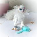 Chat cat barbie mattel kitties blanc white bébé kitten posh pet baby poupée doll 2003 enceinte