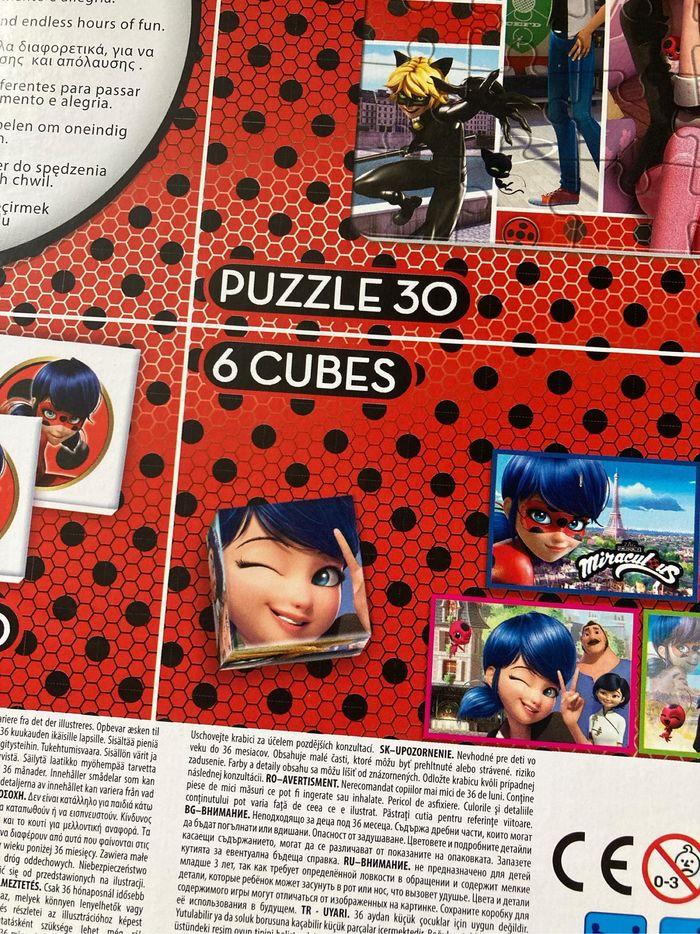 Kit de jeu 4 en un puzzle,domino,mémo,cubes Miraculous neuf sans étiquette - photo numéro 8