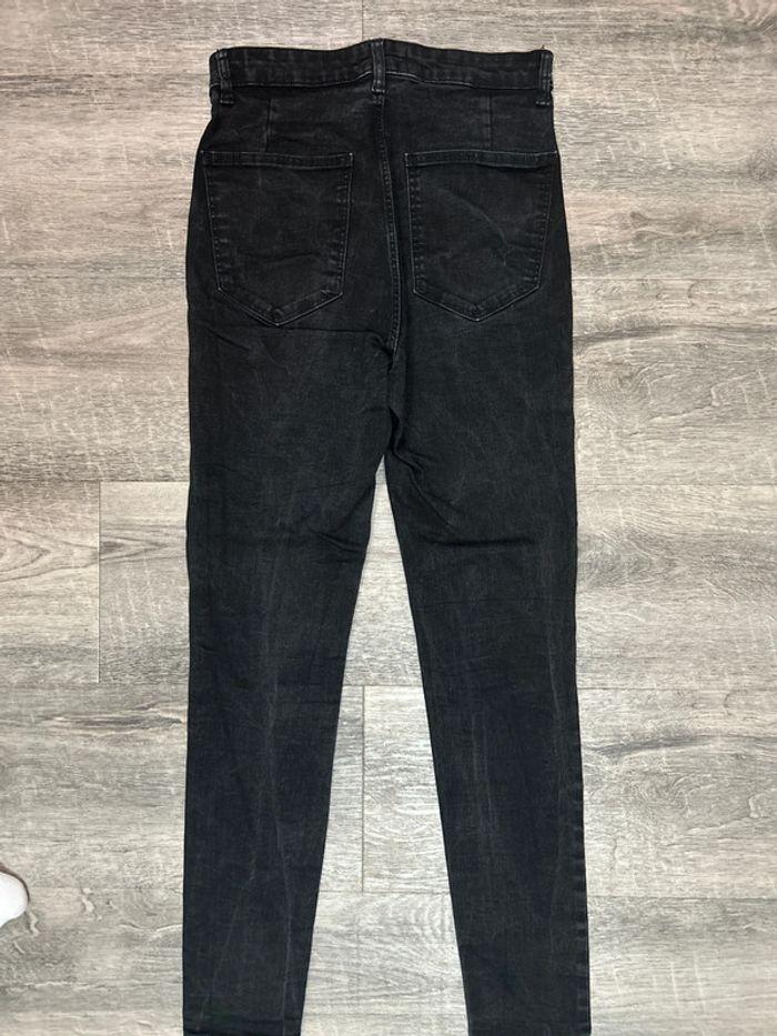 Jeans skinny noir taille haute Zara - photo numéro 5