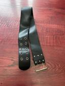 Ceinture noir vintage 105cm