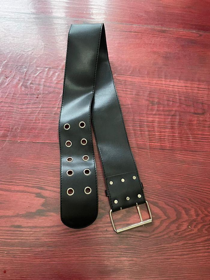 Ceinture noir vintage 105cm