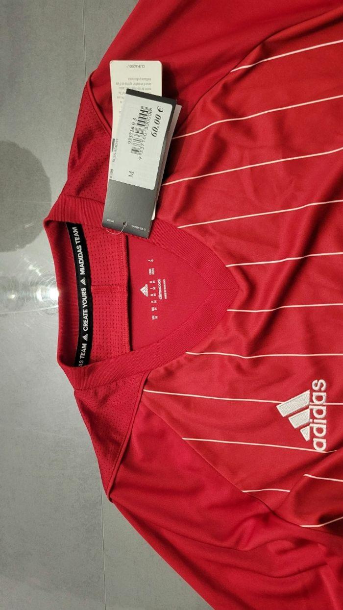 Tee shirt foot adidas rouge taille M - photo numéro 2