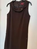 Robe droite marron T38