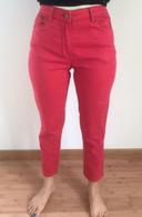 91 - Pantalon taille haute rouge