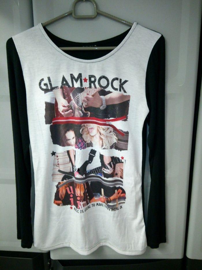 Teeshirt manches longues Glam Rock 14ans - photo numéro 1