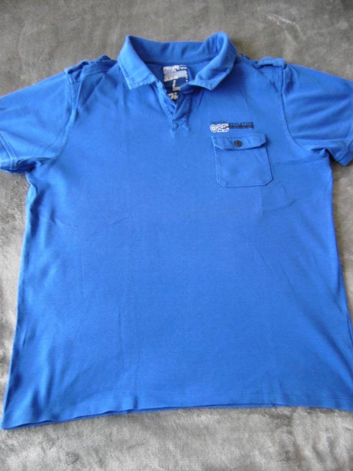 Beau polo bleu, taille L. - photo numéro 2