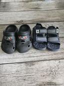 Lot sandales adidas et sabot avengers p24