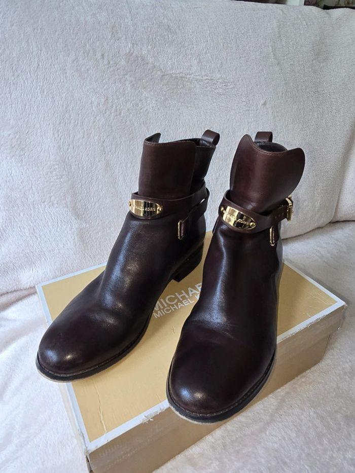 Bottines  Michael Kors taille 38 cuir marron - photo numéro 15