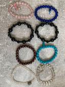 Lot 8 bracelets en perles