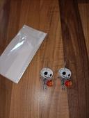 Boucles d'oreilles neuves halloween squelette citrouille