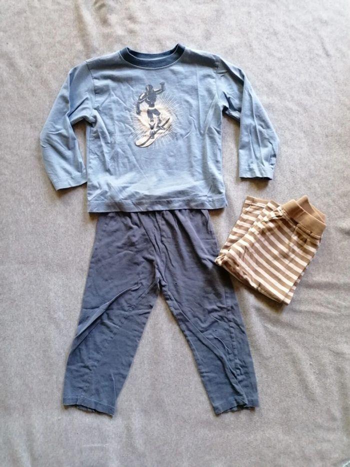 Pyjamas 2 pièces, robot, bleu, 2/3ans - photo numéro 1