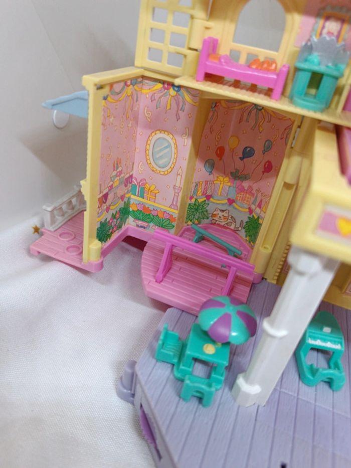 Polly pocket bluebird grande maison jaune yellow clubhouse house accessoires danse dépliable - photo numéro 15