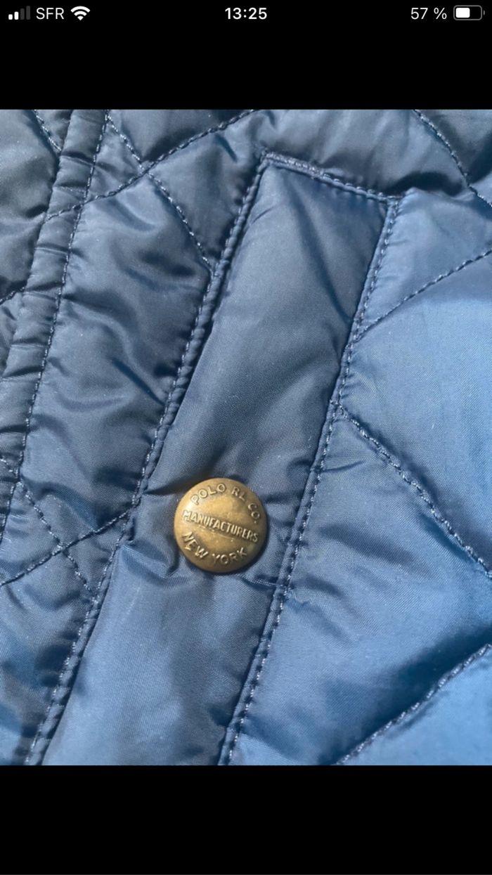 Manteau veste doudoune fine marine  10-12 ans Ralph Lauren  Très bon état - photo numéro 7