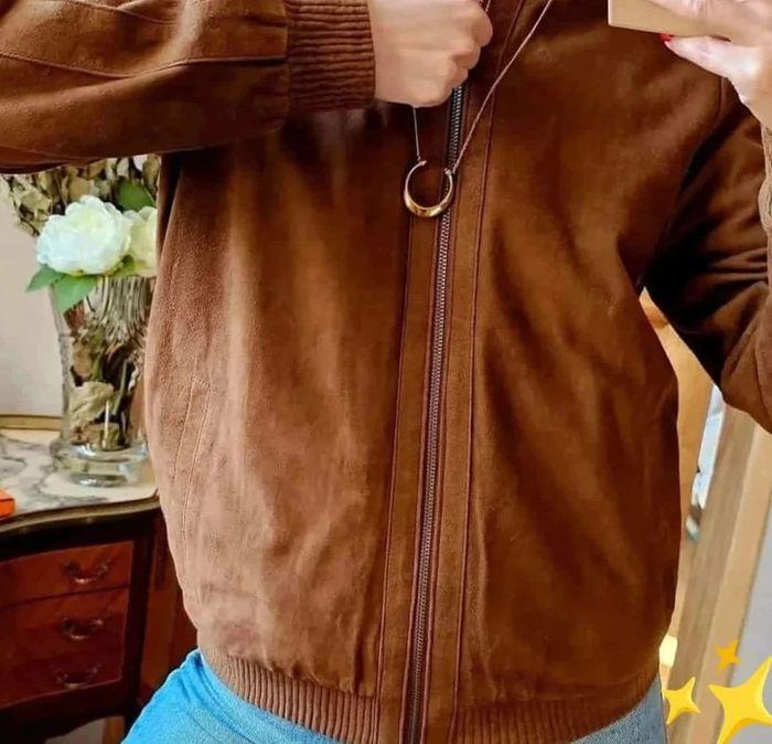 Blouson Cardon haute qualité marron 100% cuir - photo numéro 2