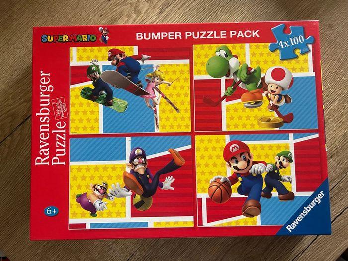 Puzzle x4 100 pièces Super Mario - Ravensburger - photo numéro 1