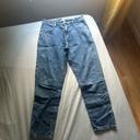 Jeans large bleu