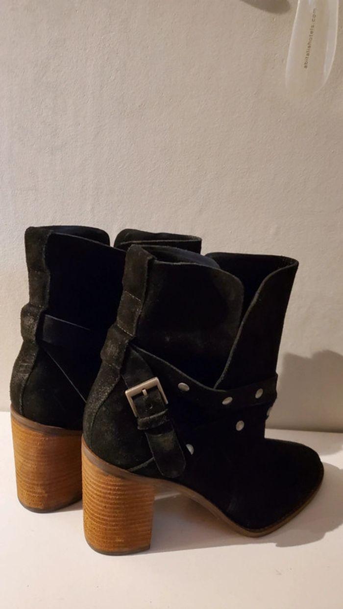 Bottes Taille 40 San Marina en Cuir Noir - Talon 8.5 cm, Stabilité et Confort Exceptionnels - photo numéro 10