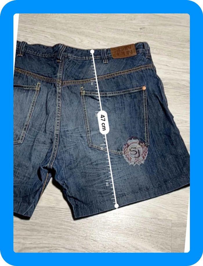 🩳 Short vintage hip hop Sean John en jean Bleu Taille XL 🩳 - photo numéro 7