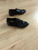 Derby mocassin daim et brillant taille 39 noir