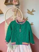 Gilet vert fille