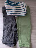 Lot 2 pantalons 1 haut