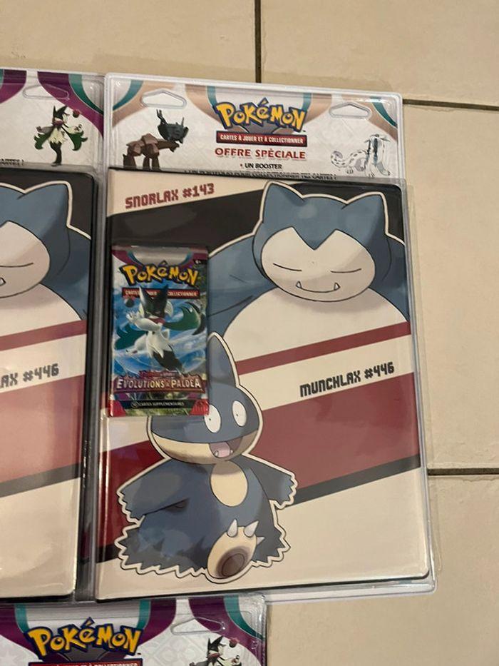 Porte folio + booster Pokémon évolution à paldea ronflex - photo numéro 6