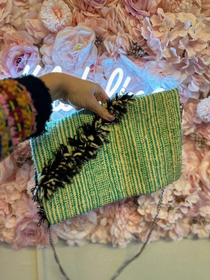 Pochette artisanale en bandoulière - Fait main au Maroc - photo numéro 6