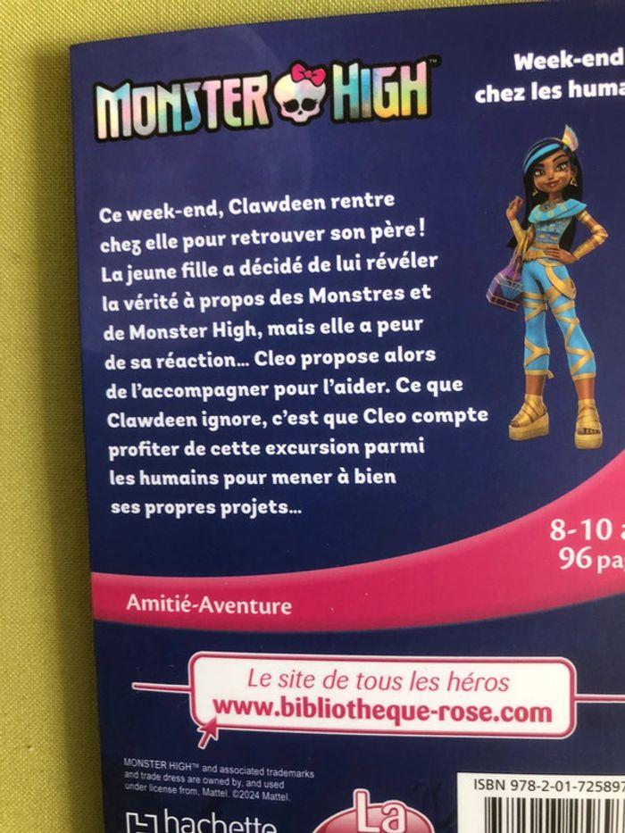 Livre la bibliothèque rose monster high - photo numéro 3