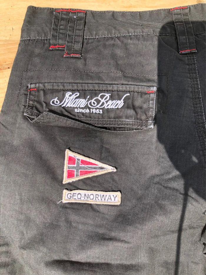 Short baggy brodé patch Geographical Norway taille L - photo numéro 8