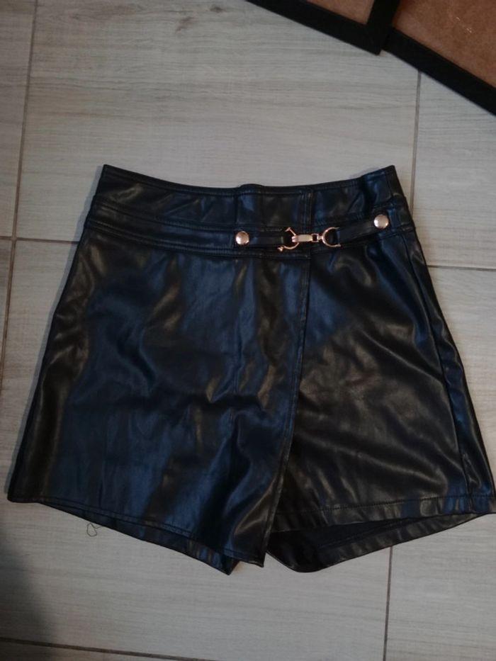 Short cuir pour femme taille s - photo numéro 1