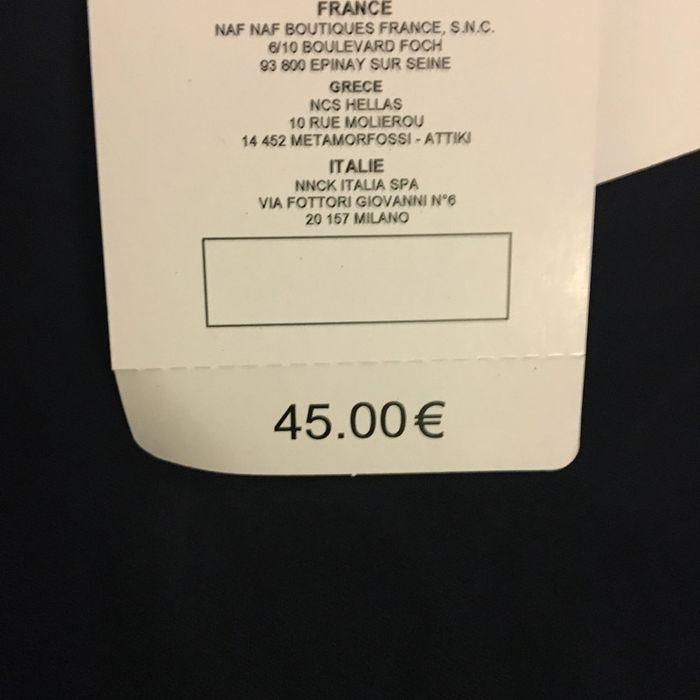 pantalon slim bleu marine naf naf neuf - photo numéro 2