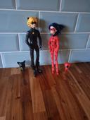 Duo ladybug et chat noir avec leurs kwamis