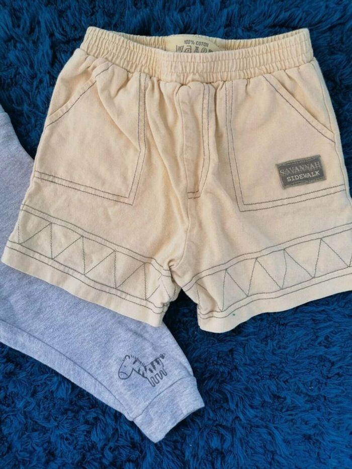 lot 2 pantalons jogging leger + 1 short coton Lupilu 74/80cm 9/12mois - photo numéro 3