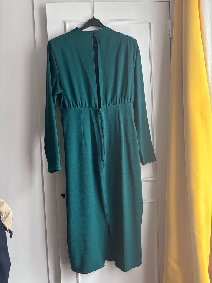 Asos Robe mi longue verte taille 44 - photo numéro 3